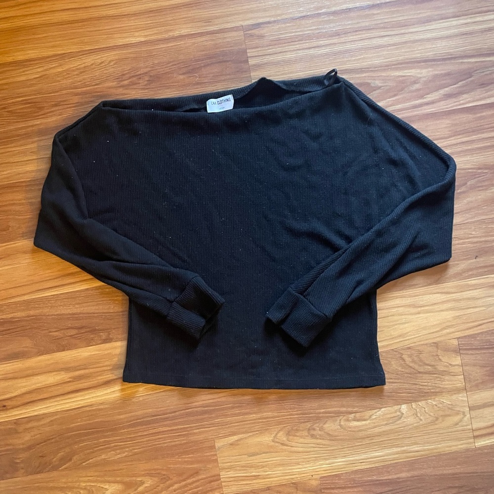LNA Off the Shoulder Sweater